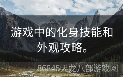 游戏中的化身技能和外观攻略。