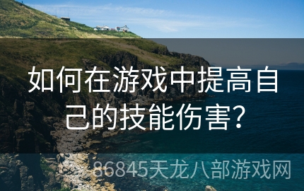 如何在游戏中提高自己的技能伤害？