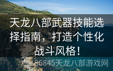 天龙八部武器技能选择指南，打造个性化战斗风格！