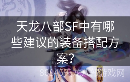 天龙八部SF中有哪些建议的装备搭配方案？