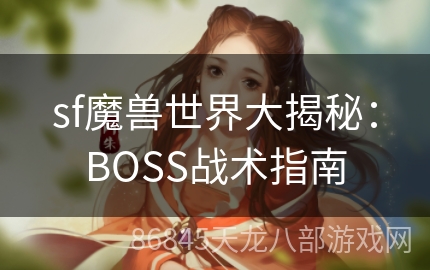 sf魔兽世界大揭秘：BOSS战术指南