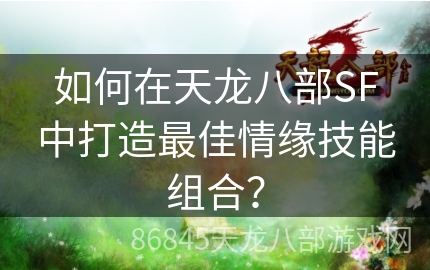 如何在天龙八部SF中打造最佳情缘技能组合？