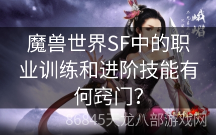 魔兽世界SF中的职业训练和进阶技能有何窍门？