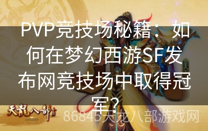 PVP竞技场秘籍：如何在梦幻西游SF发布网竞技场中取得冠军？