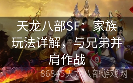 天龙八部SF：家族玩法详解，与兄弟并肩作战