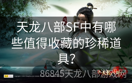 天龙八部SF中有哪些值得收藏的珍稀道具？