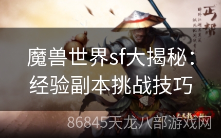 魔兽世界sf大揭秘：经验副本挑战技巧