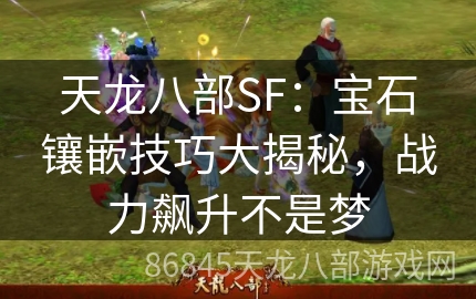 天龙八部SF：宝石镶嵌技巧大揭秘，战力飙升不是梦