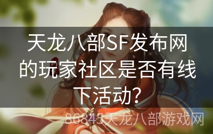 天龙八部SF发布网的玩家社区是否有线下活动？