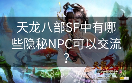 天龙八部SF中有哪些隐秘NPC可以交流？