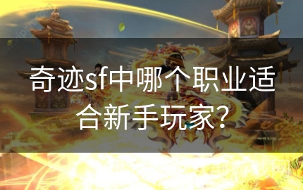 奇迹sf中哪个职业适合新手玩家？