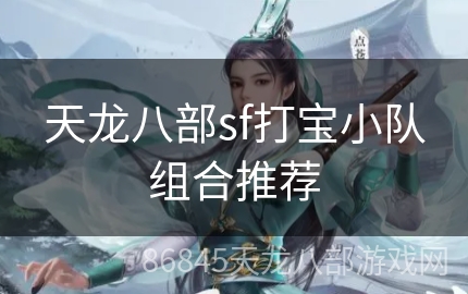 天龙八部sf打宝小队组合推荐