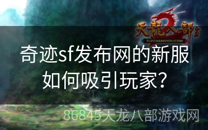 奇迹sf发布网的新服如何吸引玩家？