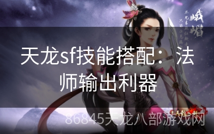 天龙sf技能搭配：法师输出利器