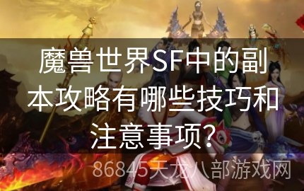 魔兽世界SF中的副本攻略有哪些技巧和注意事项？