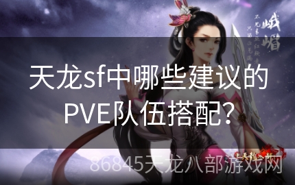 天龙sf中哪些建议的PVE队伍搭配？