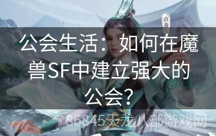 公会生活：如何在魔兽SF中建立强大的公会？