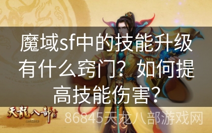 魔域sf中的技能升级有什么窍门？如何提高技能伤害？