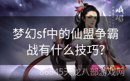 梦幻sf中的仙盟争霸战有什么技巧？