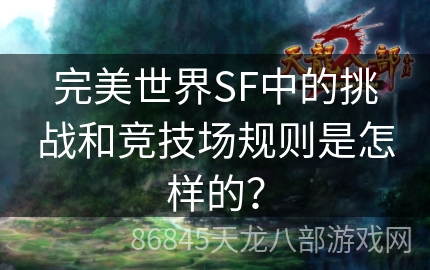 完美世界SF中的挑战和竞技场规则是怎样的？