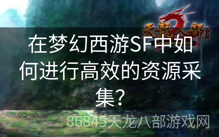 在梦幻西游SF中如何进行高效的资源采集？