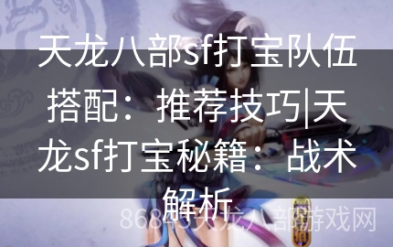 天龙八部sf打宝队伍搭配：推荐技巧|天龙sf打宝秘籍：战术解析