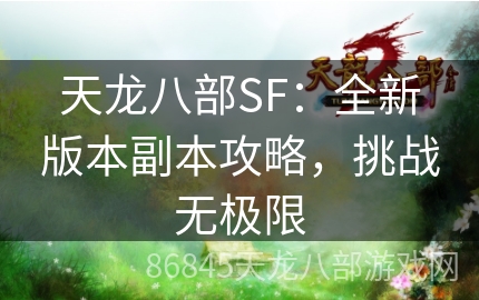 天龙八部SF：全新版本副本攻略，挑战无极限