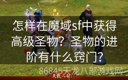 怎样在魔域sf中获得高级圣物？圣物的进阶有什么窍门？