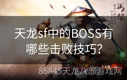 天龙sf中的BOSS有哪些击败技巧？