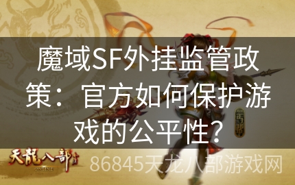 魔域SF外挂监管政策：官方如何保护游戏的公平性？