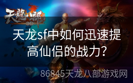 天龙sf中如何迅速提高仙侣的战力？