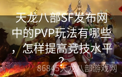 天龙八部SF发布网中的PVP玩法有哪些，怎样提高竞技水平？