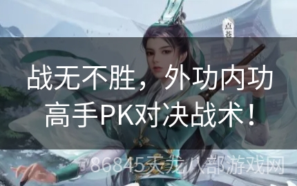 战无不胜，外功内功高手PK对决战术！