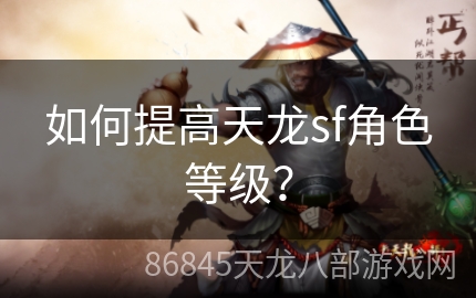 如何提高天龙sf角色等级？