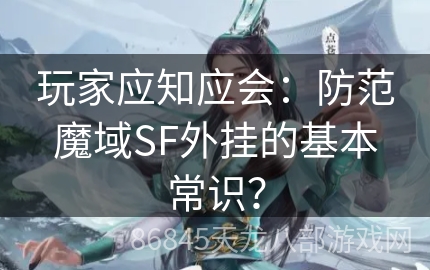 玩家应知应会：防范魔域SF外挂的基本常识？