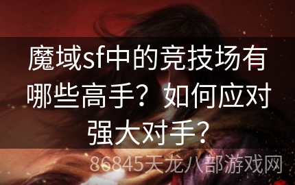 魔域sf中的竞技场有哪些高手？如何应对强大对手？