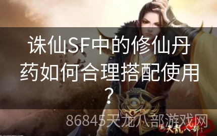 诛仙SF中的修仙丹药如何合理搭配使用？