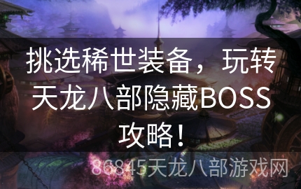 挑选稀世装备，玩转天龙八部隐藏BOSS攻略！