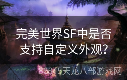 完美世界SF中是否支持自定义外观？