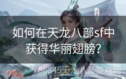 如何在天龙八部sf中获得华丽翅膀？