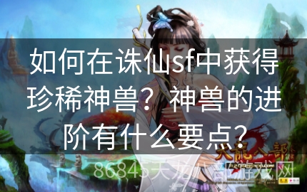 如何在诛仙sf中获得珍稀神兽？神兽的进阶有什么要点？