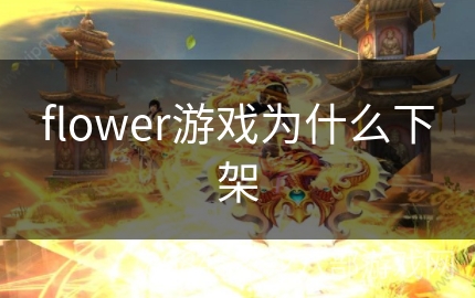 flower游戏为什么下架