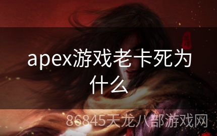 apex游戏老卡死为什么