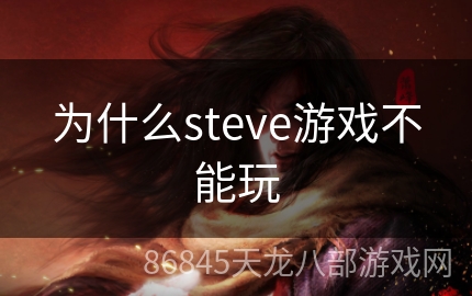 为什么steve游戏不能玩