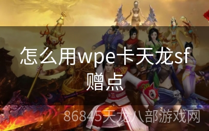 怎么用wpe卡天龙sf赠点